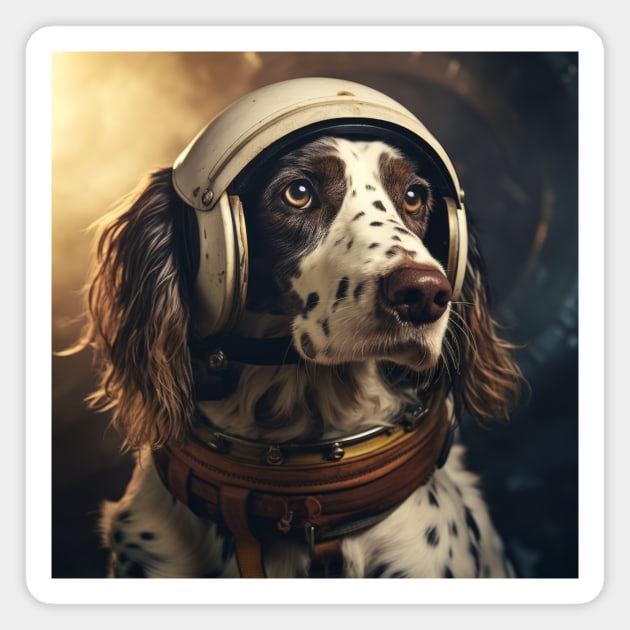 Astro Dog - English Setter Magnet by Merchgard